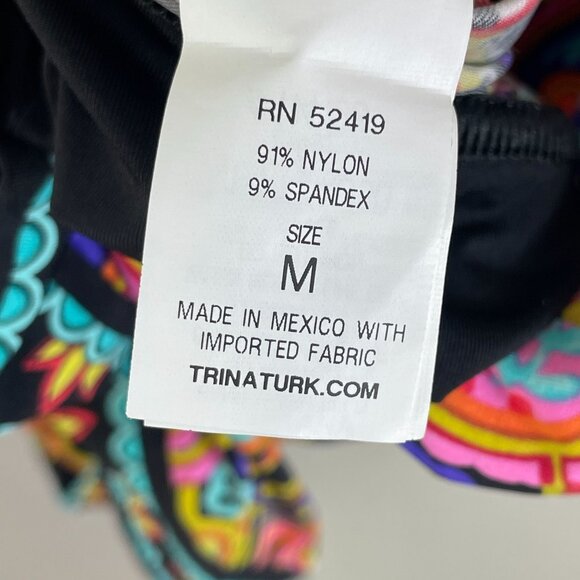 NEW Trina Turk Womens Medium Multicolor Paisley Coverup Up Dress - Picture 5 of 12